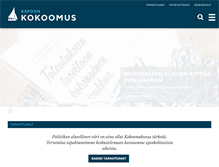 Tablet Screenshot of espoonkokoomus.fi
